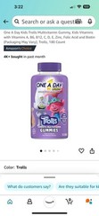 2 bottles of Kids Trolls Complete Multivitamin Gummies- 180 Count Exp 6/2025