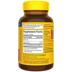 Nature Made CoQ10 400mg Softgels, Dietary 40 Count (Pack of 1), Orange