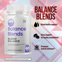 (5 Pack) Balance Blends Advanced Support Blood Supplement BalanceBlends 300 Caps