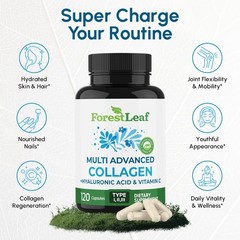 Multi Collagen Capsules with Hyaluronic Acid – 240 Capsules for All Ages