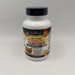 BioSchwartz Turmeric Curcumin 1500mg w/BioPerine, 180 Caps Exp 12/26