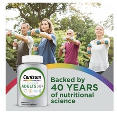 Centrum Silver Adults 50 Plus Multivitamin With Vitamin C, D & E, 125 Count..