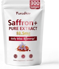 Saffron Extract 88.5mg Energy Mood Eye Support 300 Softgels 5 Month Supply