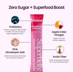Blume SuperBelly Gut Health and On-The-Go Hydration Packets, Sugar-Free,…