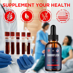 (5 Pack) Cardioflush Drop Blood Support Vitamin Supplement Cardio flush 150 Serv