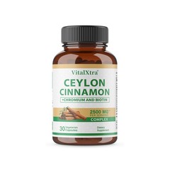 2500mg Ceylon Cinnamon,Chromium,Biotin 30~120Caps for Metabolic&Immune Support