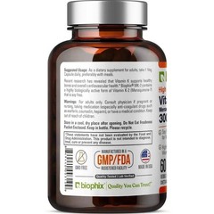 biophix Vitamin K2 MK-7 – 300 mcg 60 Vegetarian Capsules