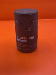 Sports Research L-Theanine Double Strength 200mg 60 Softgels Exp 04/2028