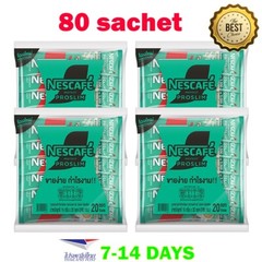 4 Pack Nescafe Proslim Coffee Weight Control 20 Sachet Fiber White Kidney Bean E