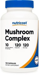 Nutricost Mushroom Complex Supplement, 120 Capsules for 120 Count (Pack of 1)