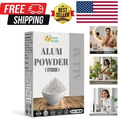 Potassium Alum Powder Fitkari, Pure Granulated Alum for Skin Care, Canker Sor…