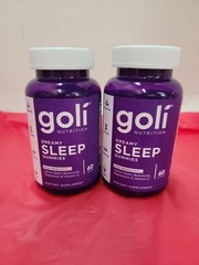 2X Goli Nutrition Dreamy Sleep Gummies Melatonin Magnesium Lemon Balm Evp1/28