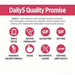 Daily Multivitami Daily5Fruits 90Ct Supplement Organic Organic Health Accessory