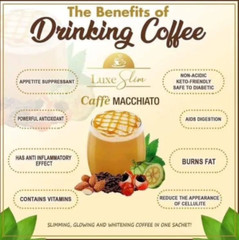 Luxe Slim Caffee MACCHIATO With Collagen & L-Glutathione, 10 Sachets