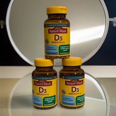 3 Pack Nature Made D3 2000 IU 50mcg ~ 250 Soft Gels Each ~ EXP 10/27- Nib