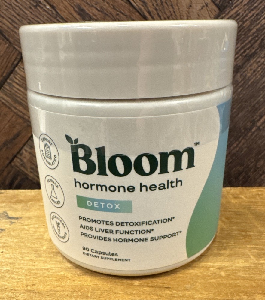 Bloom Nutrition Hormone Health Detox 90 Capsules Exp 2027 New Sealed Supplement