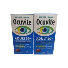Bausch+Lomb Ocuvite Adult 50+ Vitamin& Mineral SoftGel – 50ct Ea Lot Of 2 New