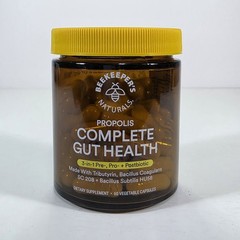 Beekeeper’s Naturals 3-in-1 Propolis Complete Gut Health 60 Capsules EXP 2027
