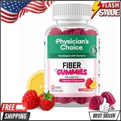 3 BOTTLES Physician’s Choice Fiber Gummies: Digestive Health & Regularity NEW