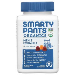 2 X SmartyPants, Organic, Men’s Complete, 90 Vegetarian Gummies