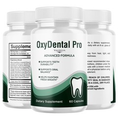 OxyDental Pro Oral Health Support Supplement Capsules Probiotics 1 Pack 60Ct