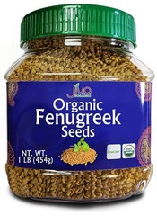 Jiva Organics Organic Fenugreek Seeds Whole 1 Pound Jar – 1 (Pack of 1)