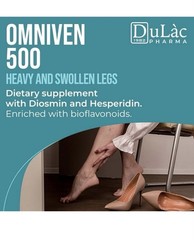 3pk Dulac Diosmin Expert Omniven 500 40 Tabs Leg Circulation Support EXP 01/2027