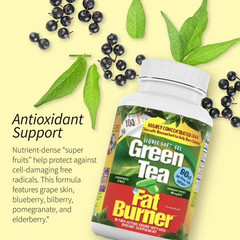 Green Tea Fat Burner Supplement 90 Softgels Weight Loss Antioxidant Support New