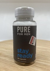 Pure for Men Stay Ready Fiber Supplement 60 Capsules Exp 04/2026