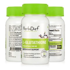 L-Glutathione Capsules Reduced Free Form High Strength 500mg Skin Whitening