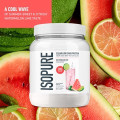 Isopure Clear Whey Isolate Protein Powder, 16 Servings (Pack of 1), White