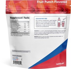 Nutricost Electrolytes Complex, Fruit Punch Flavored, 40 Stickpacks