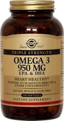 Solgar Triple Strength Omega-3 950mg 100 Softgels