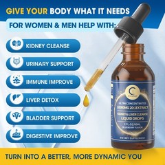 2x Kidney Cleanse Detox & Repair Supplement Natural Non-GMO Herbal Extract Drop