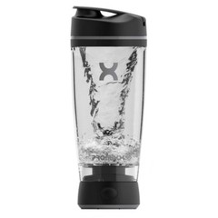 Electric Shaker Bottle – Black/Gray-20oz:BPA-Free, Blends, Includes Blending Cup