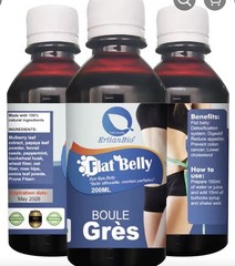 ErlianBio Flat Belly Liquid Weight Loss Supplement 200 mL, 10 ml Dose