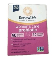 Renew Life Women’s Care Probiotic 90 Billion CFU, 12 Strains 60Ct – Exp. 05/2028