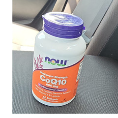 NOW Foods CoQ10 600mg Cardiovascular Health 60 Softgels Adult Supplement