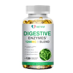 (1-4Pack) Digestive Enzymes w/ Prebiotic & Probiotics, Gas, Constipation & Bloat