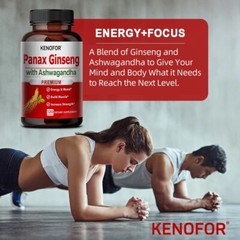 Panax Ginseng 120 Capsules Maca Support Performance Stamina Ability Supplement