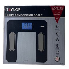 Taylor Precision Products Body Composition Scale Digital Fitness Tracking