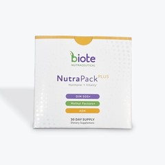 Biote Nutra Pack Plus 30 Day Supply includes DIM SGS+ Methyl Factors+ and ADK