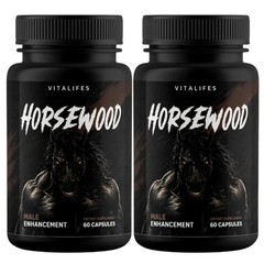 (2 Pack) Horsewood Male Support Supplement, Horse Wood Male Pills (60 Capsules)