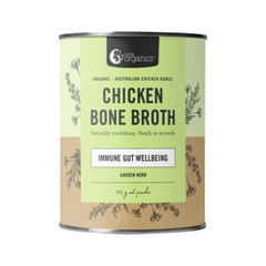 NEW Nutra Organics Chicken Bone Broth Garden Herb 125g Immune Gut Wellbeing