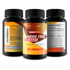 Turmeric Forte Pro Max – Extra Strength Ginger Turmeric with Black Pepper, Zinc