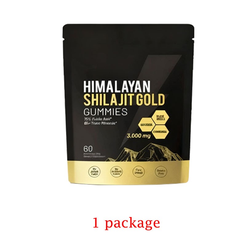 Shilajit 60 New Premium Himalayan Supplement, Micronutrient Shilajit Gummies,