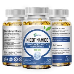 Nicotinamide + Resveratrol – Anti-Aging, Energy, Antioxidant NAD Supplement