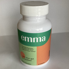 Emma Gut Dietary Supplement Capsules for Bloating & Gas Relief, 60 Count