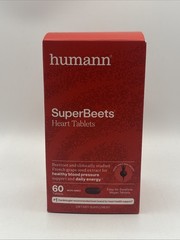 humann Super Beets Heart & Blood Pressure Support Beet Root 60 ct. Exp 10/2027