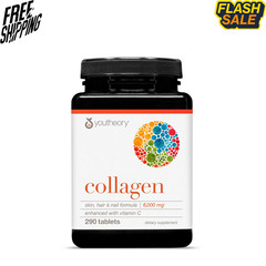 Youtheory Advanced Collagen 6000 mg Tablets, 290 Count Bottle